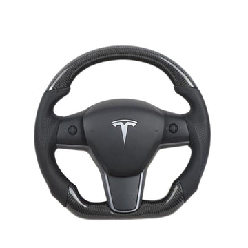Volant Sport en Fibre de Carbone pour Tesla Modèle 3 / Y BarStyle 39 】