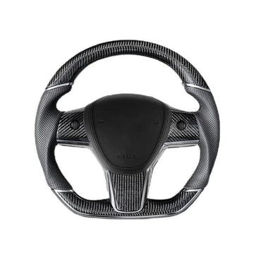 Sport Carbon Fiber Steering Wheel for Tesla Model 3 / Y 【Style 40】