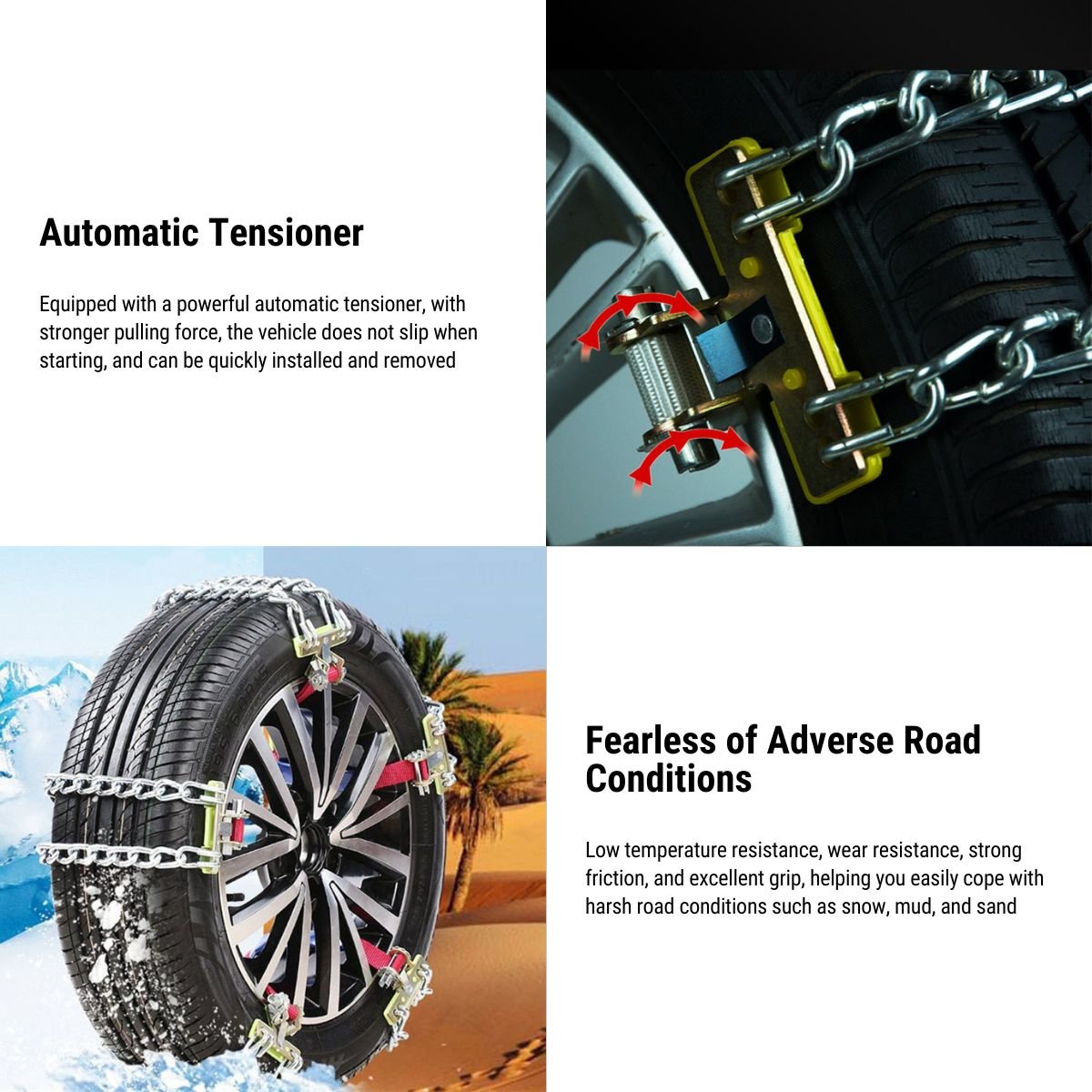 Steel Snow Chains For Tesla Model 3/Y/X/S - Tesery Official Store