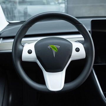 Adesivo no volante para Tesla Model 3 2017-2023.10 & Model Y 2020-2024