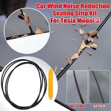 Kit de reducción de ruido del viento con sello de goma del techo solar para Tesla Model Y 2020-2022