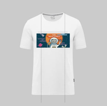T-shirt form Tesery -Vi ses på Mars (anbefales at tage en størrelse op)