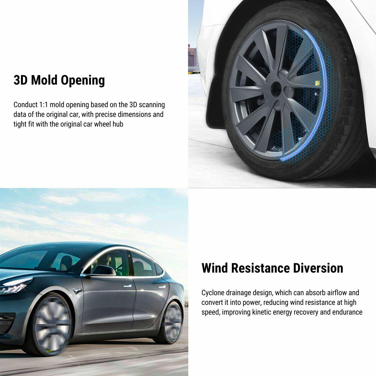 TESERY 18‘‘ Hub Caps for Tesla Model 3 2017-2023.10 - Tesery Official Store