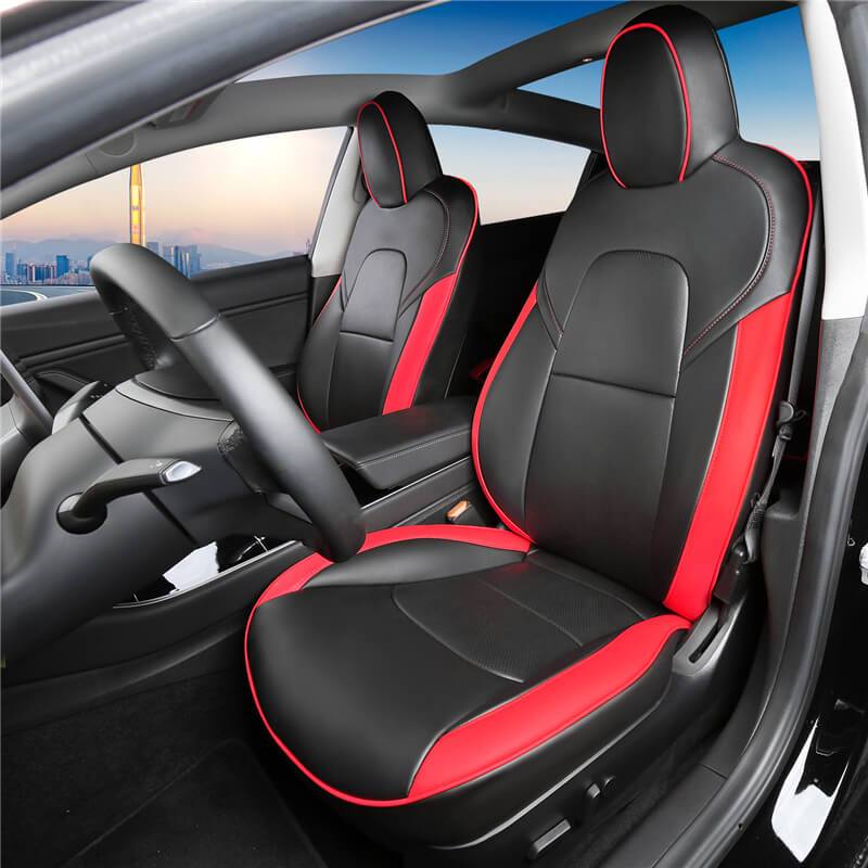 TAPTES® Tesla Model 3 Seat Covers for Front Seats, Model 3 Front Seat  Covers, Front Seat Covers for Model 3 2024 2023 2022 2021 2020 2019 2018  2017