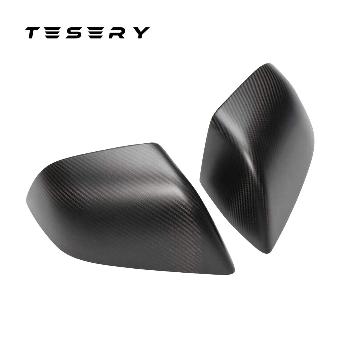 TESERY Side Mirror Cover for Tesla Model Y / 3 Highland ( OEM Style ) - Carbon Fiber Mirror Caps Exterior Mods - Tesery Official Store