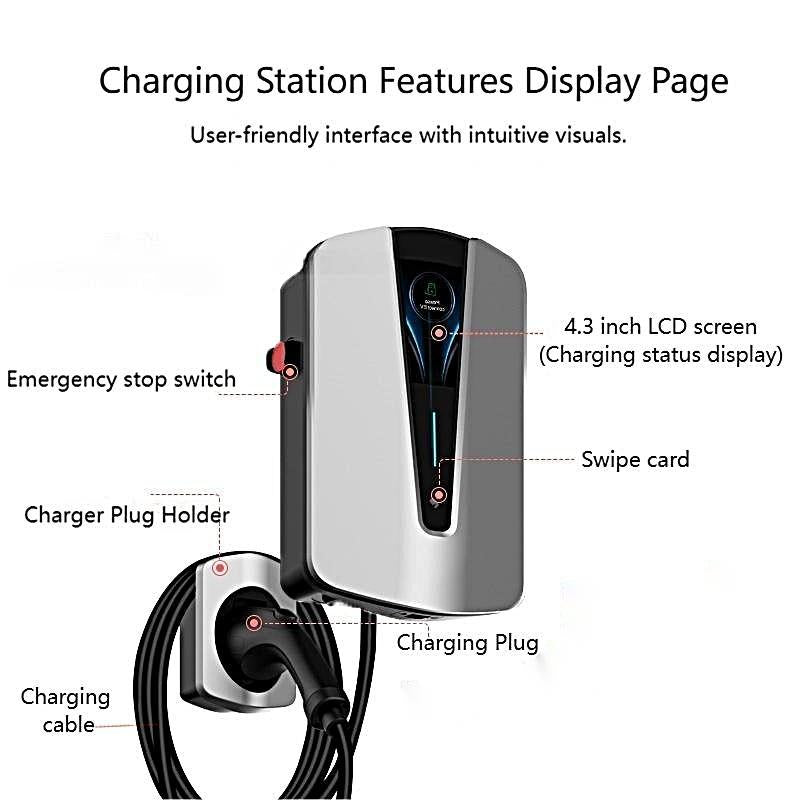 TESERY Tesla Level 2 EV Home Charging Station |48A|240V|NEMA 14-50/Hardwire |25ft - Tesery Official Store