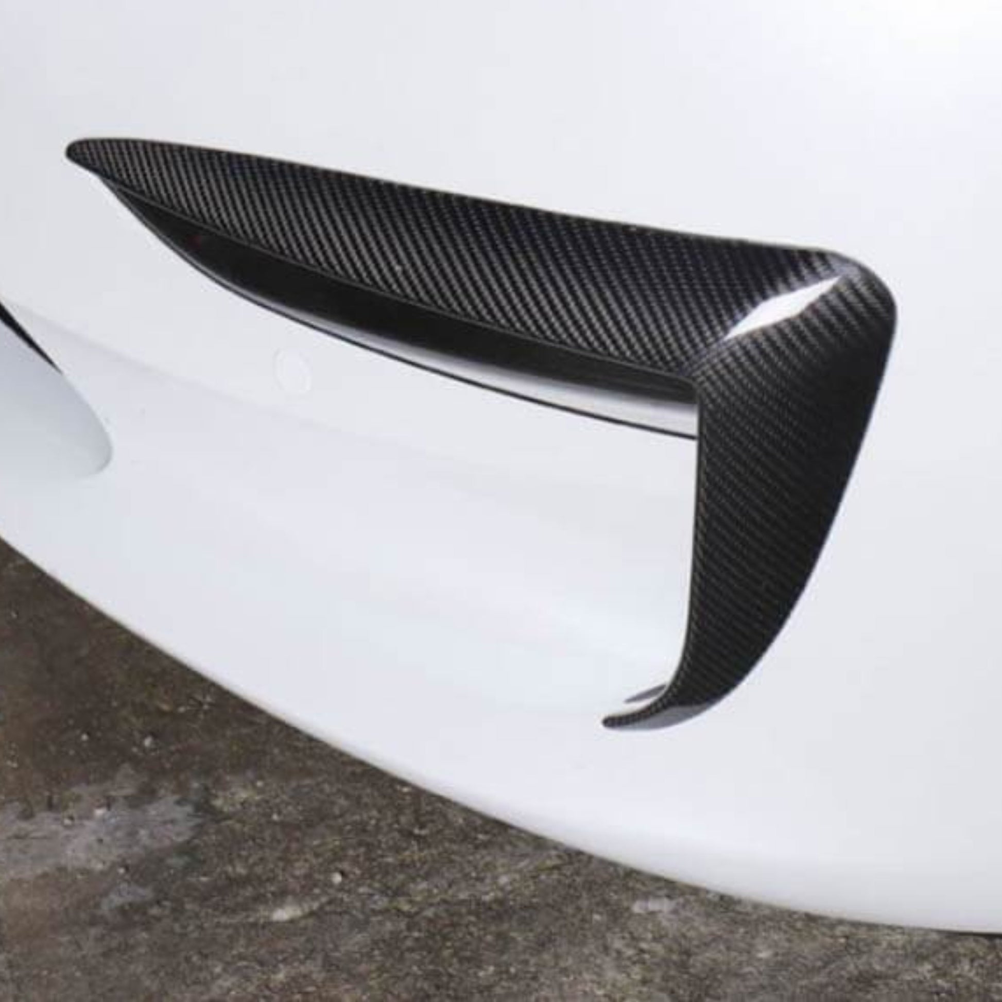 TESERY Tesla Model 3 Fog Light Trim - Carbon Fiber Exterior Mods - Tesery Official Store