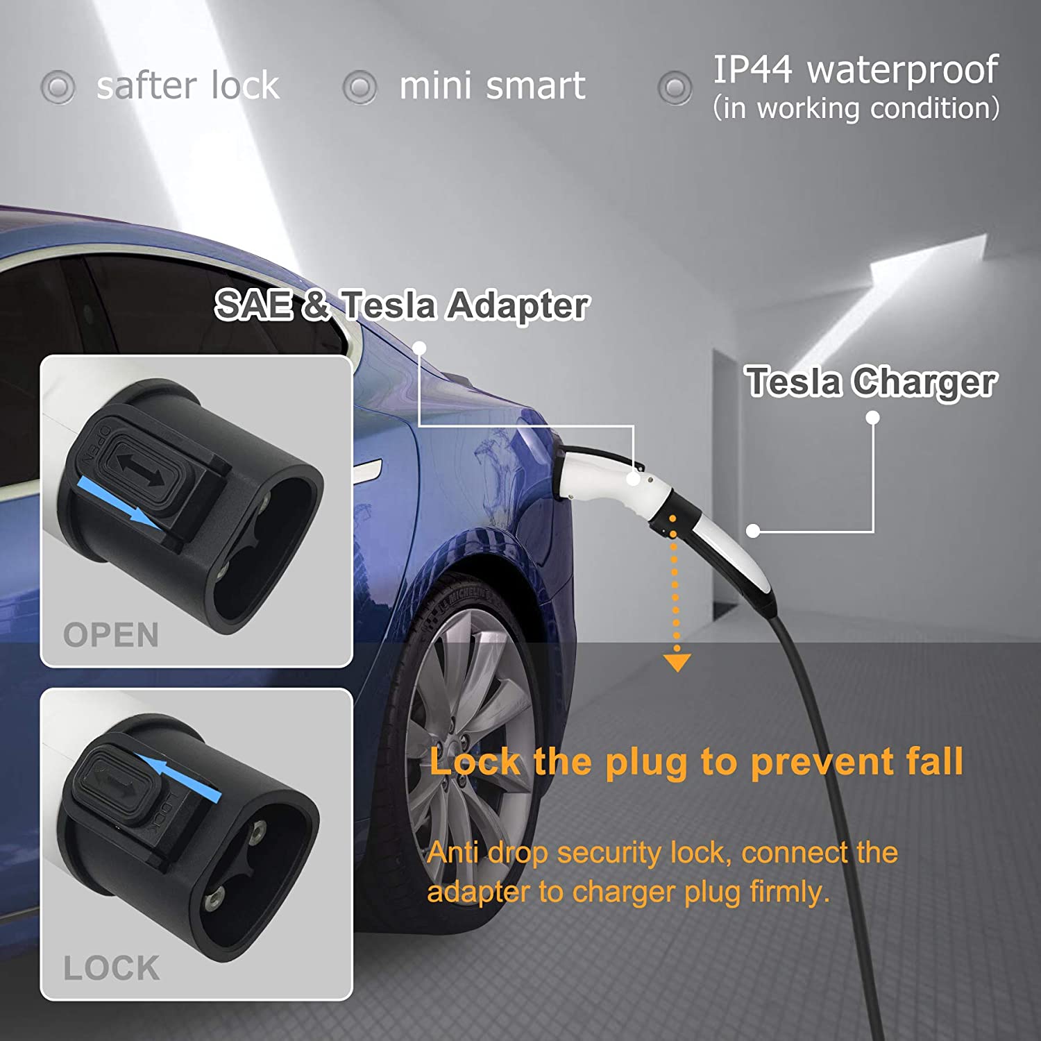 TESERY Tesla to J1772 EV Charging Adapter | 250V |40A - Tesery Official Store