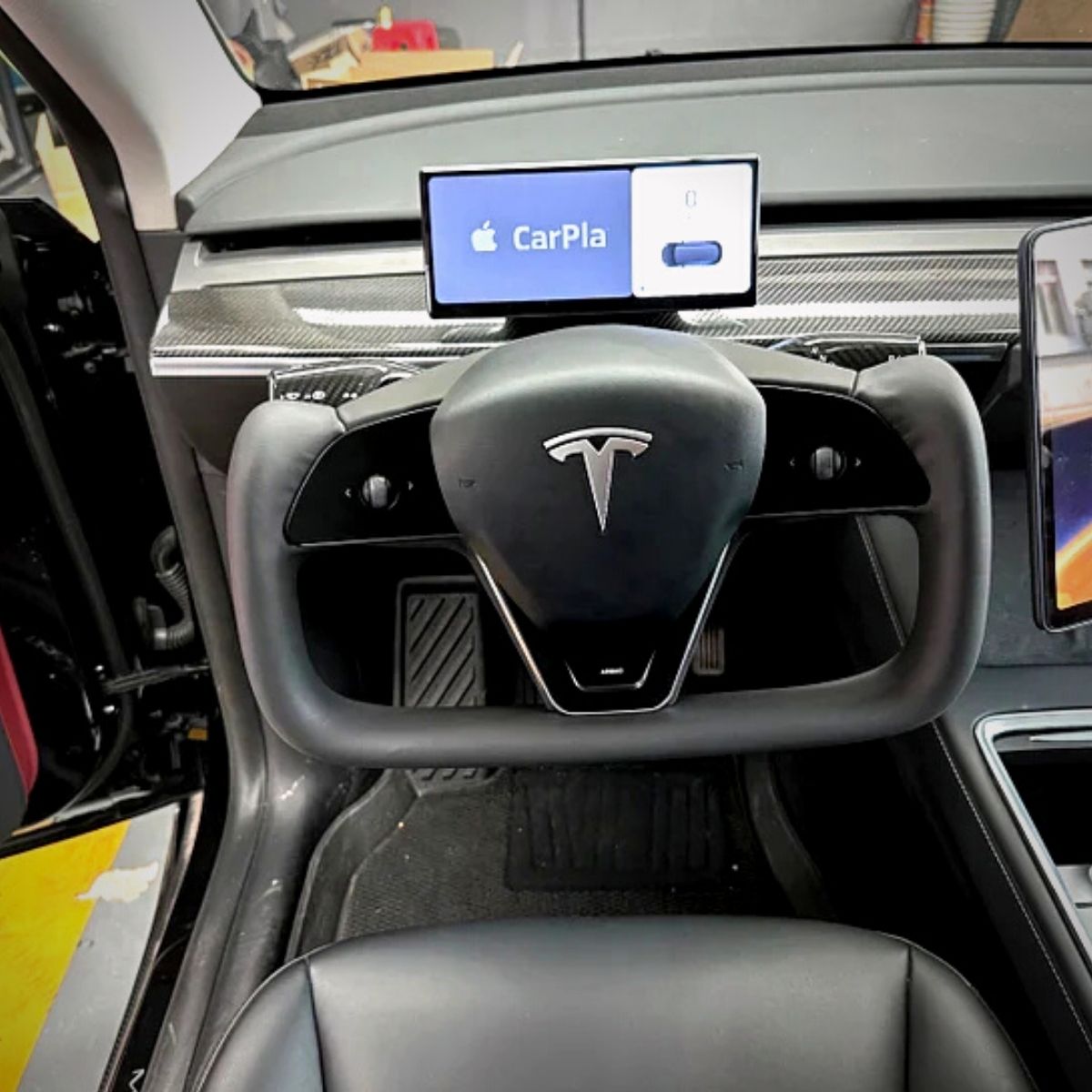 Touch Control Joch für Tesla Modell s/x Plaid Lenkrad Upgrade modifiziert,  um das Modell y/3 Original Joch Lenkrad zu passen