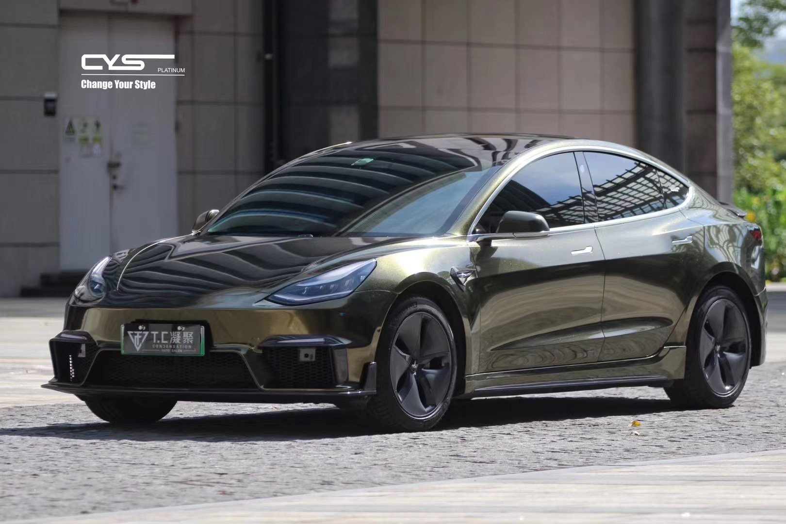 TESERY×CMST Carbon Fiber Front Bumper for Tesla Model 3 Ver.1 - Tesery Official Store