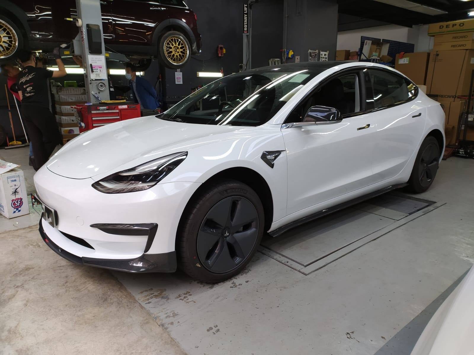 TESERY×CMST Carbon Fiber Front Lip for Tesla Model 3 - Tesery Official Store