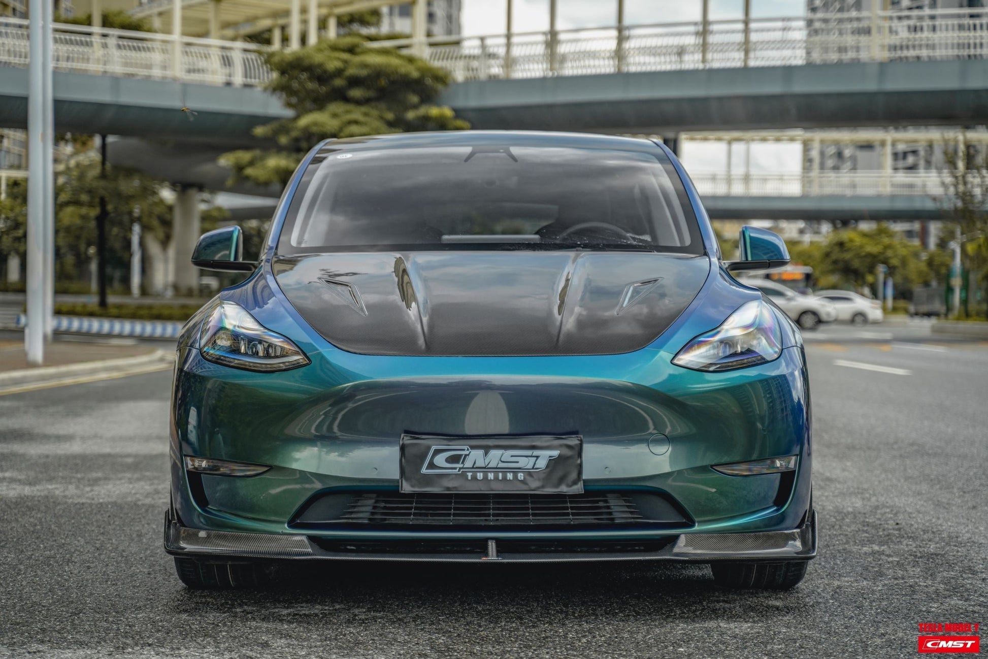 TESERY×CMST Carbon Fiber Front Lip Ver.1 for Tesla Model Y - Tesery Official Store
