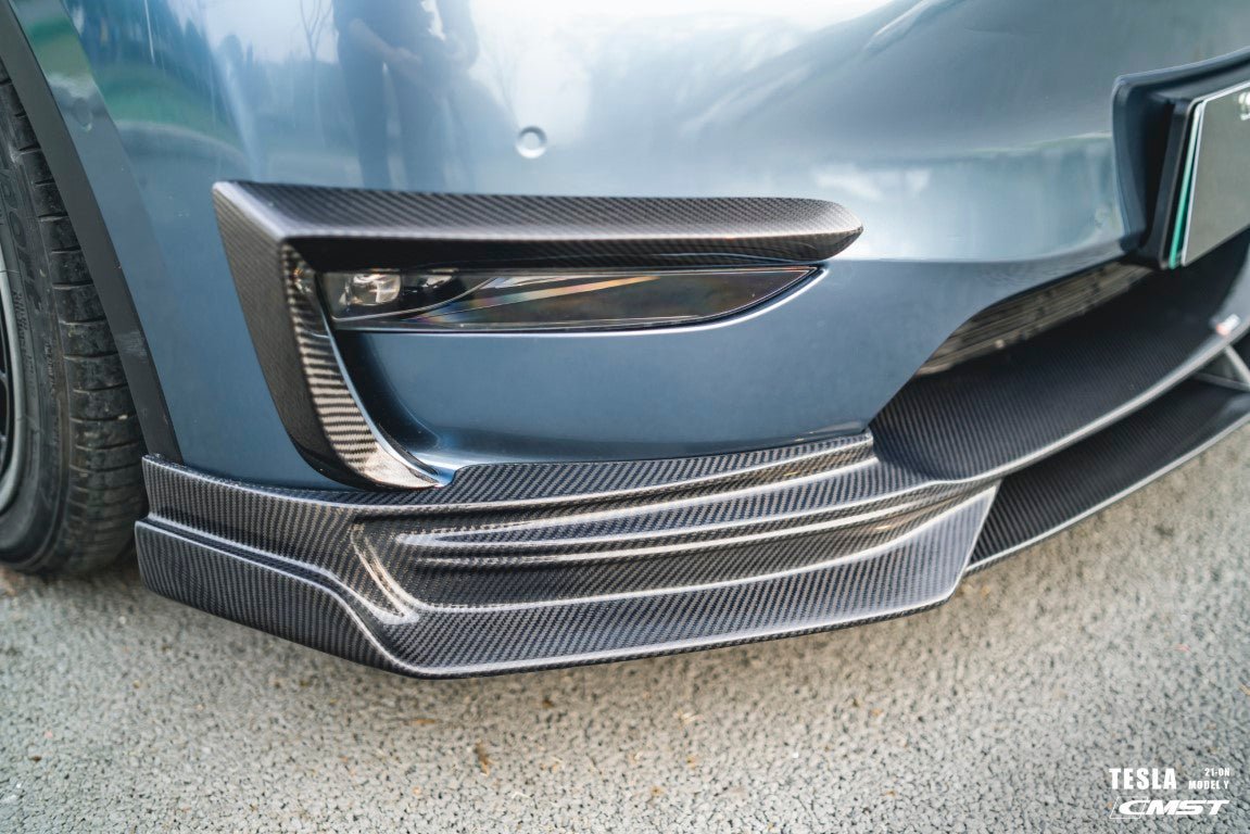 TESERY×CMST Carbon Fiber Front Lip Ver.3 for Tesla Model Y - Tesery Official Store