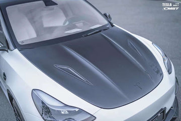 TESERY×CMST Carbon Fiber Hood Bonnet Ver.2 for Tesla Model Y - Tesery Official Store