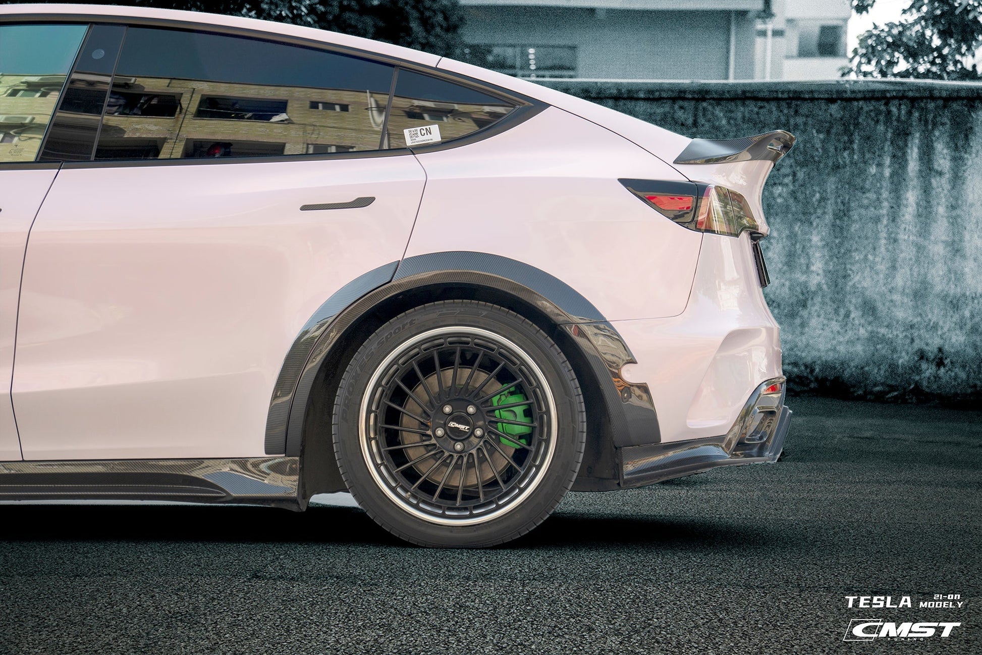 TESERY×CMST Carbon Fiber Rear Bumper ver.1 for Tesla Model Y - Tesery Official Store