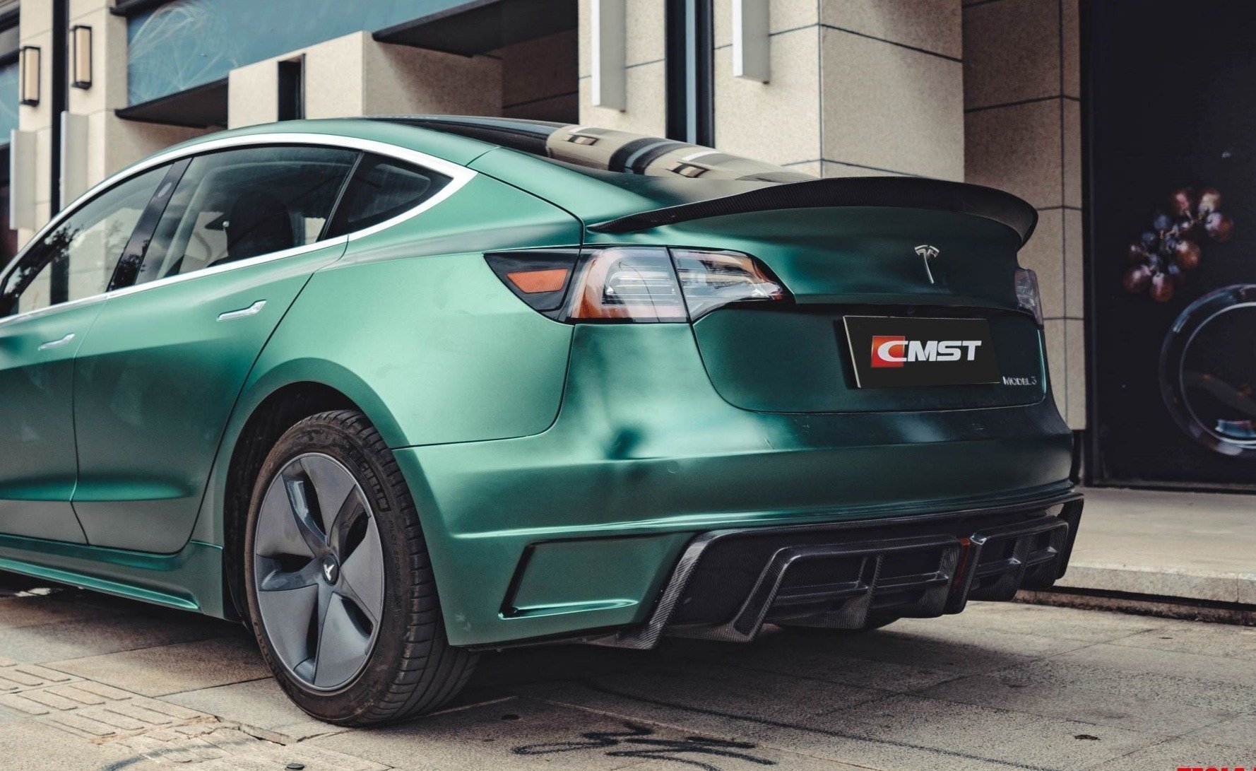 TESERY×CMST Rear Bumper & Rear Diffuser for Tesla Model 3 - Tesery Official Store