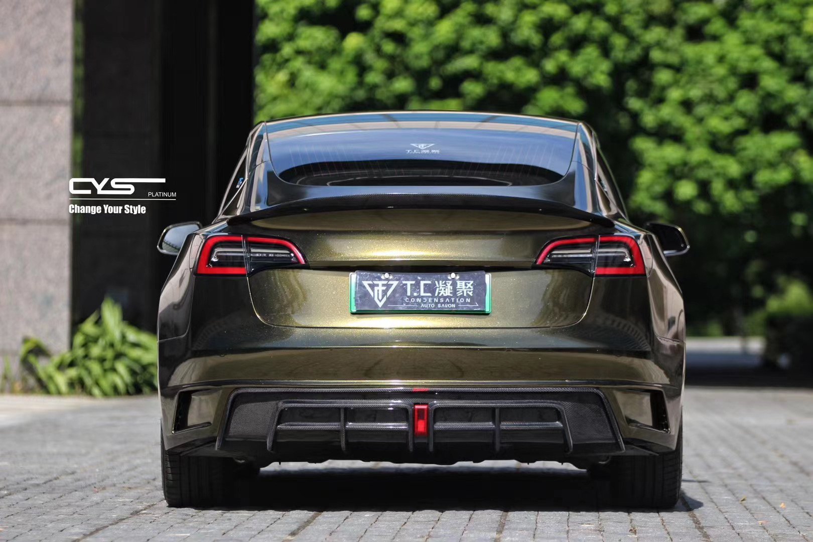 TESERY×CMST Rear Bumper & Rear Diffuser for Tesla Model 3 - Tesery Official Store