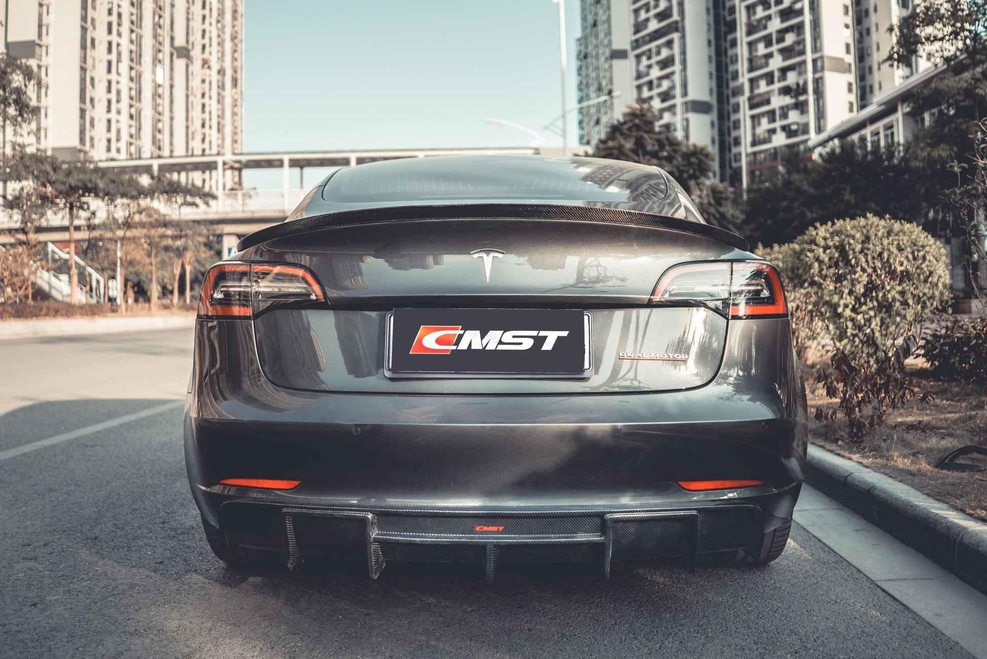 TESERY×CMST Tesla Model 3 Carbon Fiber Rear Spoiler Ver.2 - Tesery Official Store