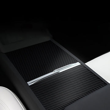 Tesla Model 3 Highland Real Carbon Panel Consol Wrap Wrap Wraps