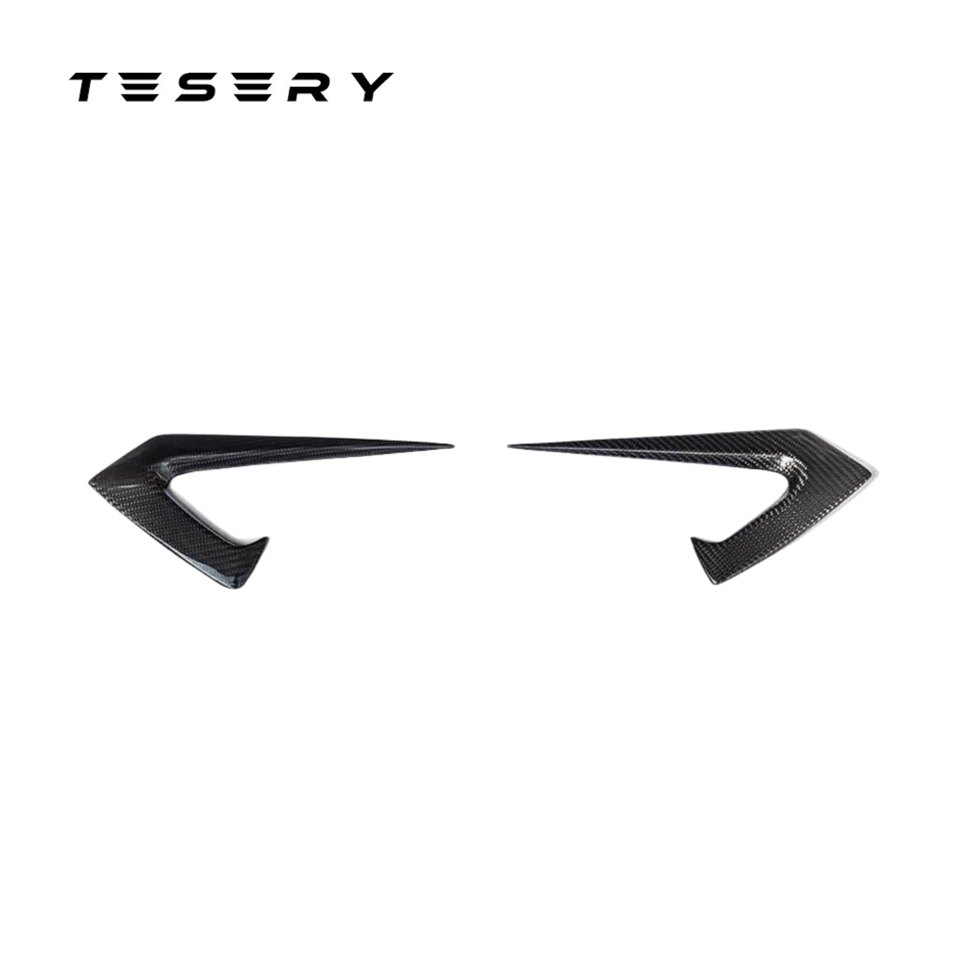 Tesla Model 3 Side Fender Trims - Real Carbon Fiber Exterior Mods 2017-2022 - Tesery Official Store