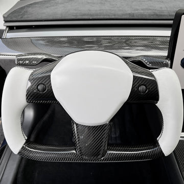Tesla Model 3 / Y Plaid Yoke Steering Wheel Mods【Style 9】