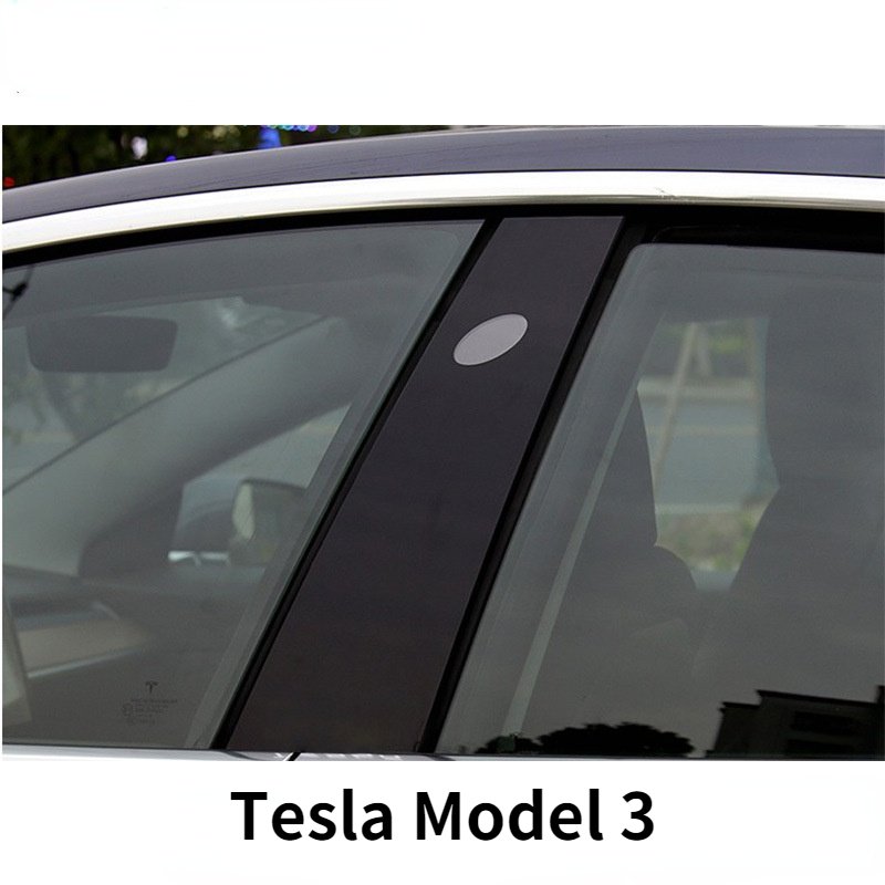 The central column PC mirror acrylic decorative patch for Tesla Model 3 (2017-2022) - Tesery Official Store