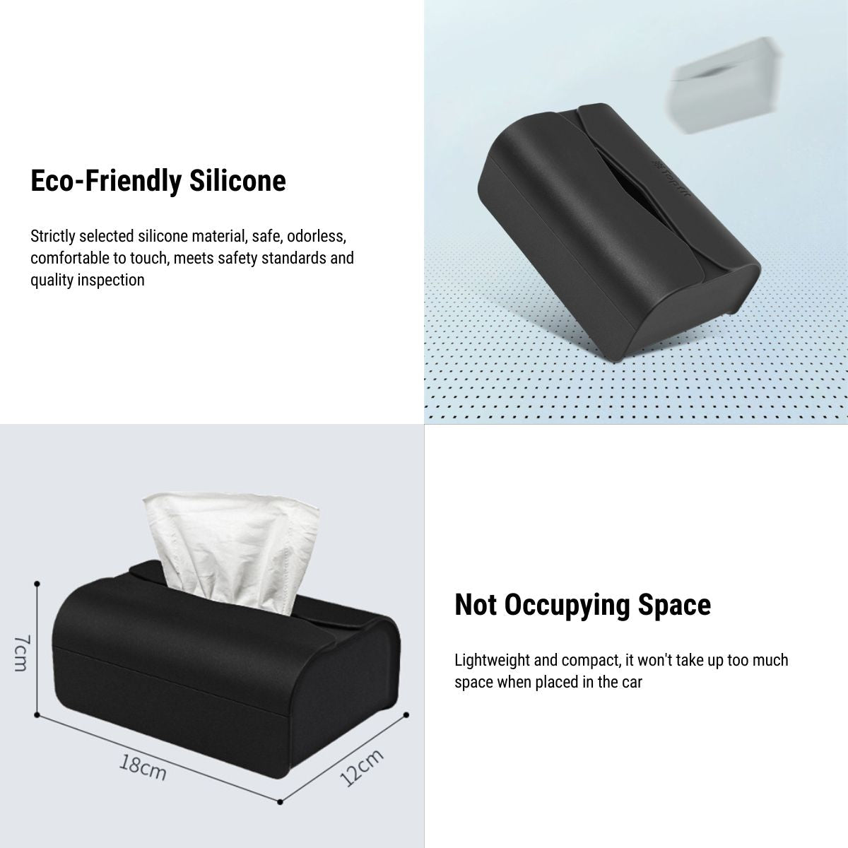 Tissue Holder Silicone Tissue Box Cover for Tesla Model 3/Y/S/X - Tesery Official Store