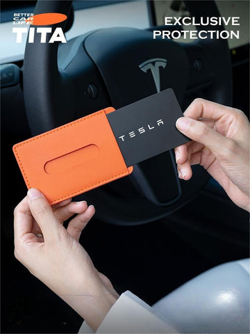 Titular de la tarjeta de silicona para Tesla