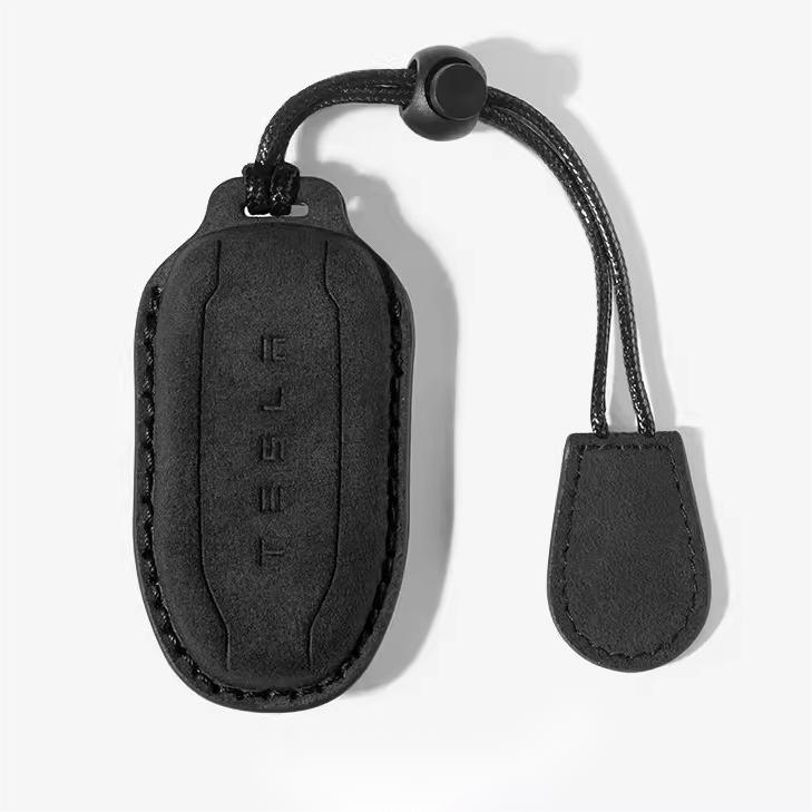 Tumbled leather key bag for Tesla model3/Y/S - Tesery Official Store