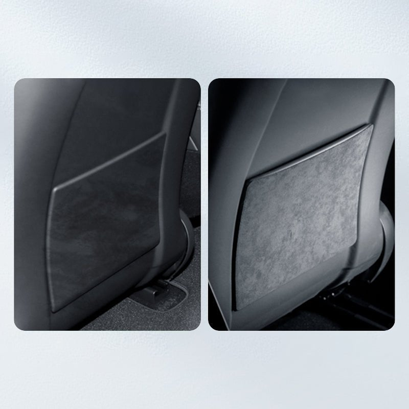 Tumbled leather seat backrest anti-kick cushion for Tesla Model 3 Highland - Tesery Official Store