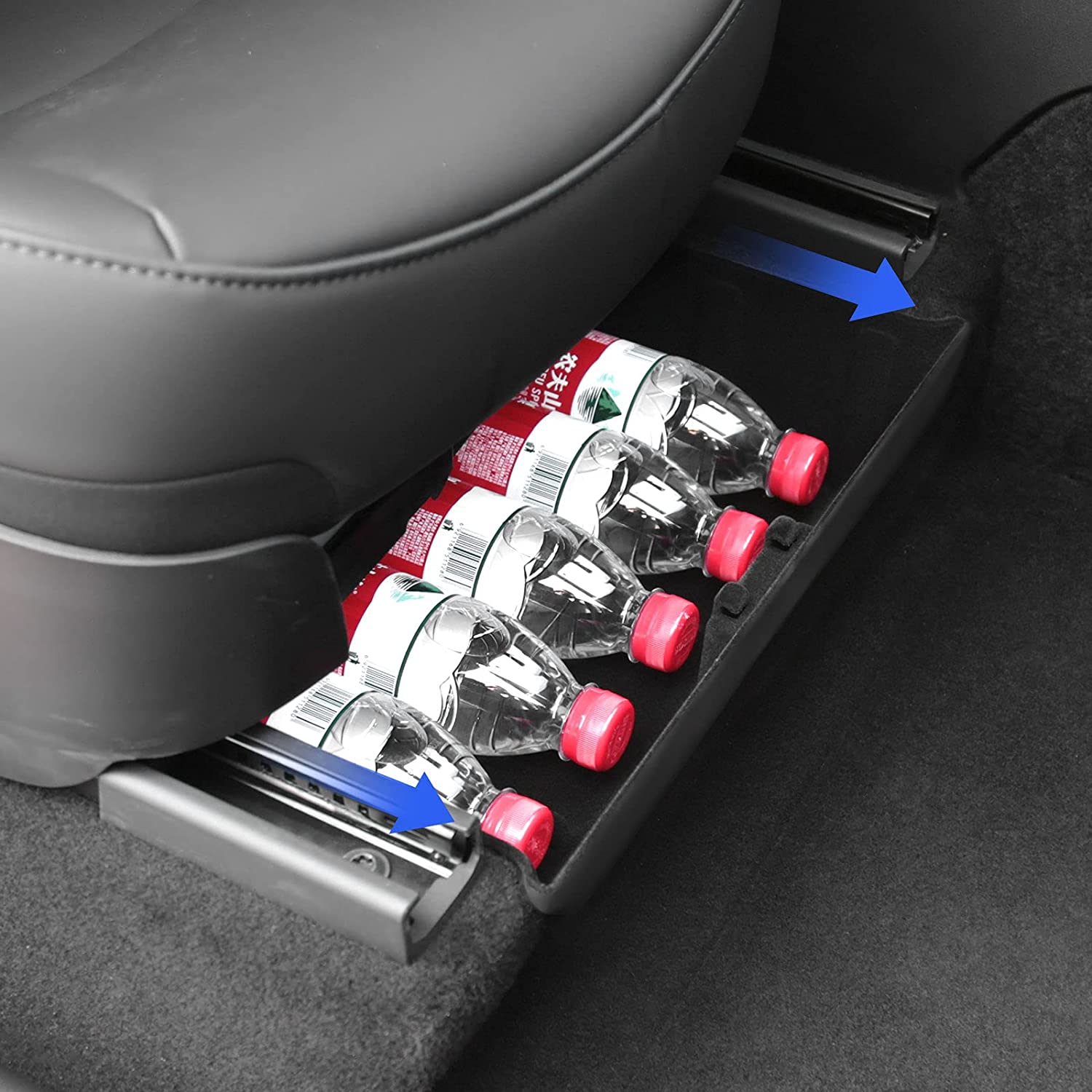 Jawjut Tesla Model Y Accessories Front Under seat Storage Organizer, F –  jawjut automotive