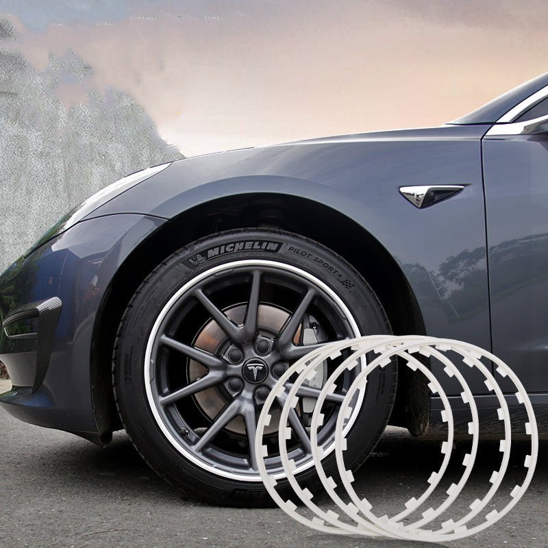 Tesla Wheel Rim DuPont Nylon Wheel Rim Protectors Tesla 4-Piece Set 5 Colors Curb Rash ...