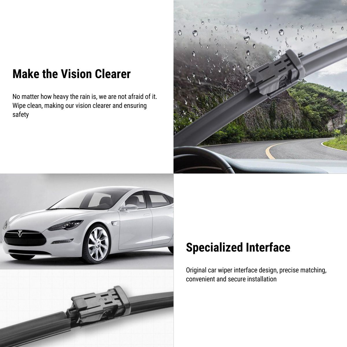 Wiper Blades for Tesla Model S 2014-2023 (2PCS) - Tesery Official Store