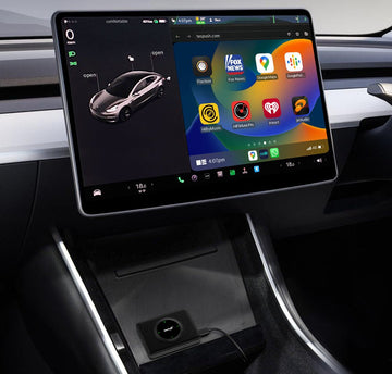 Tesla Model 3 Model Y 2018-2023 用ワイヤレス CarPlay アダプター (左ハンドルのみ)